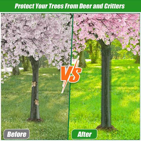 MUDEREK deer protection for trees helps shield bark from wildlife.
