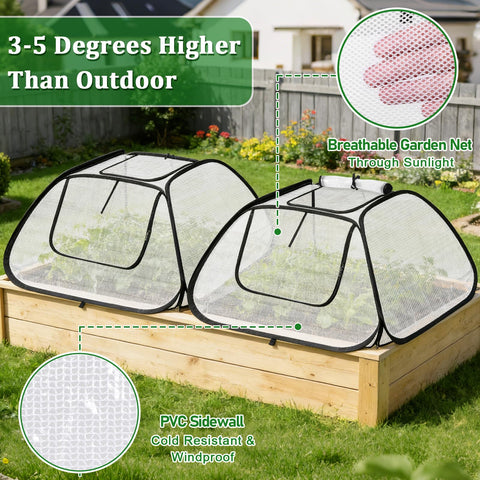 MUDEREK garden cover observation-friendly transparent material to watch growth