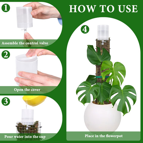 MUDEREK Plant watering system in action with slow release.