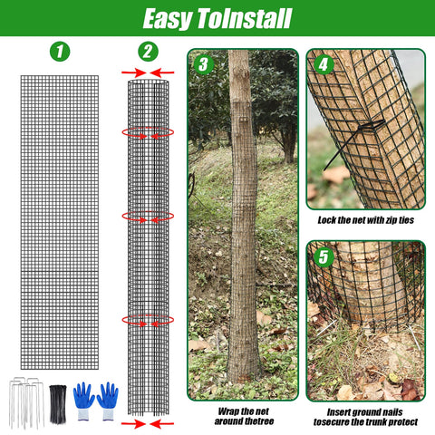 MUDEREK sapling protector for young trees supports healthy growth.