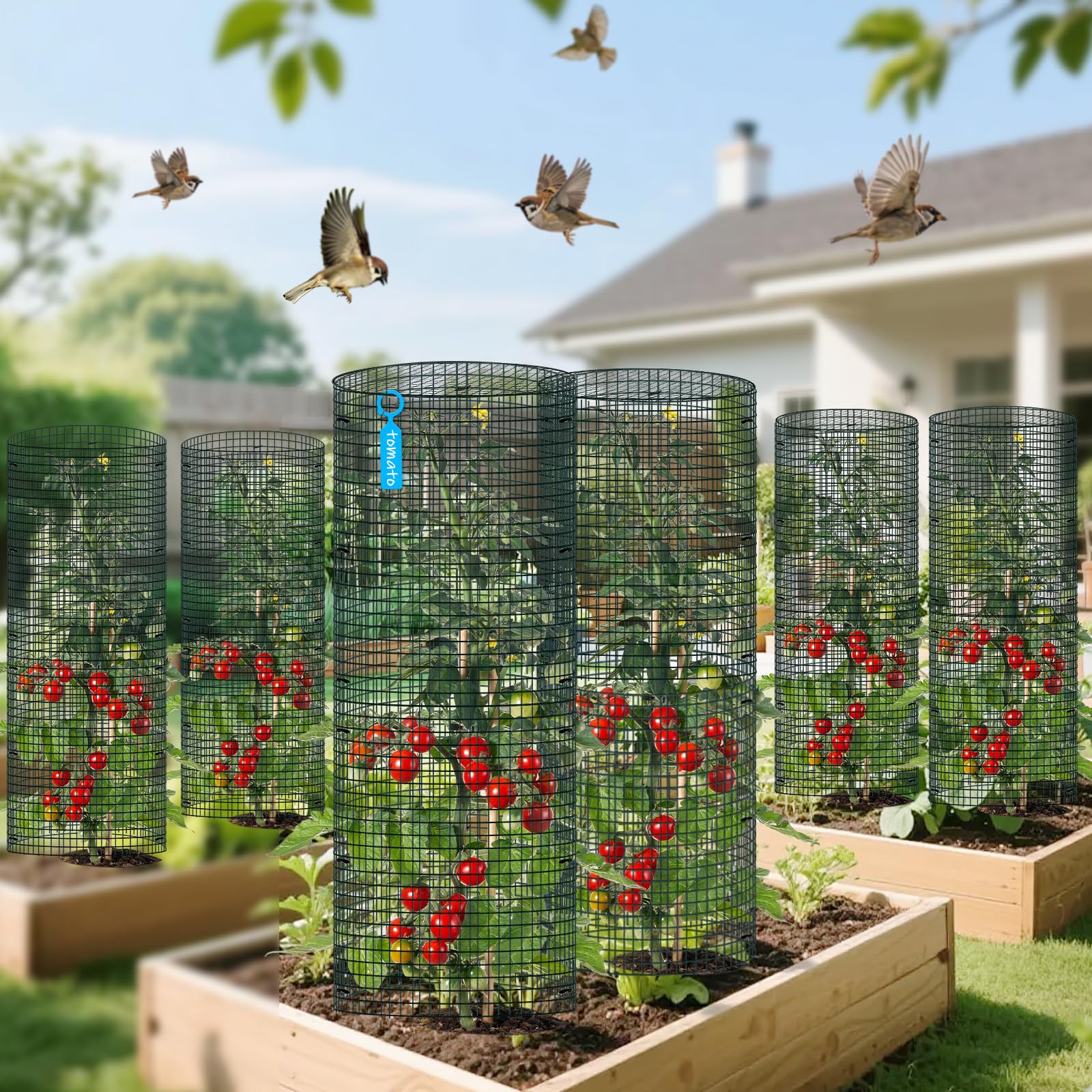 Muderek sturdy stakes and ties support secure garden installations