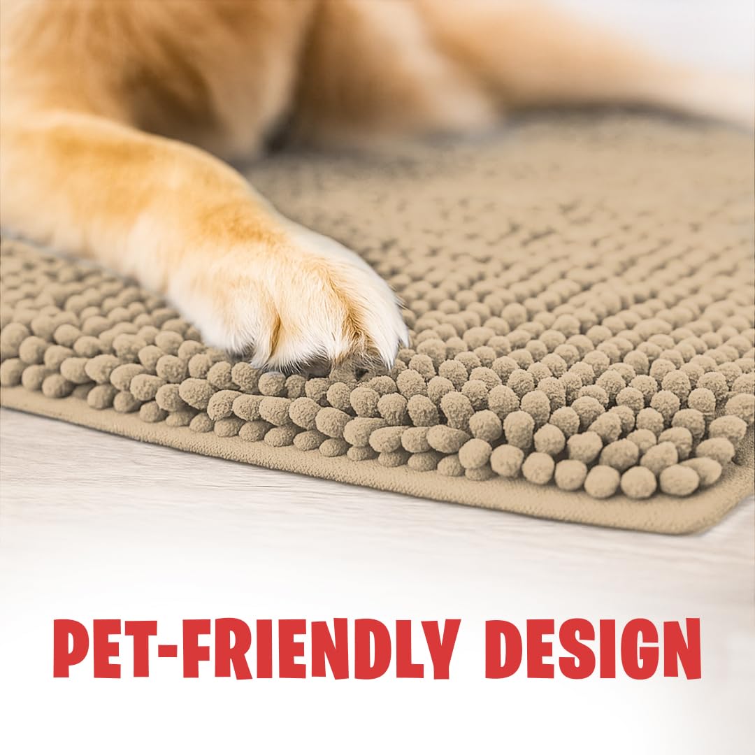 MudGuard Mat's beige color fits home décor while catching moisture.