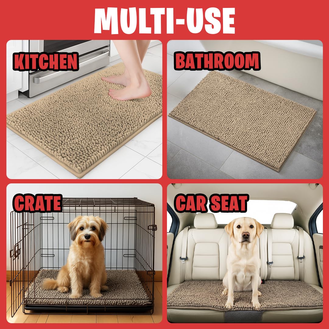 MudGuard Mat provides reliable traction during playful pets.