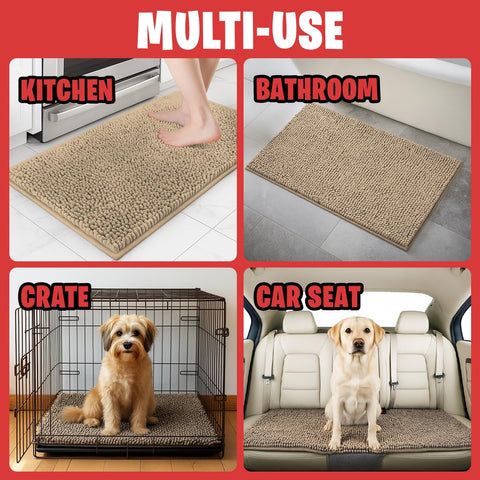 MudGuard Mat provides reliable traction during playful pets.