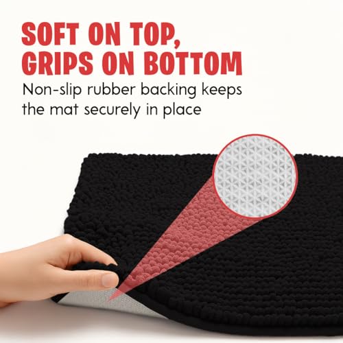 MudGuard Mat placed at entryway protects floors from wet messes.