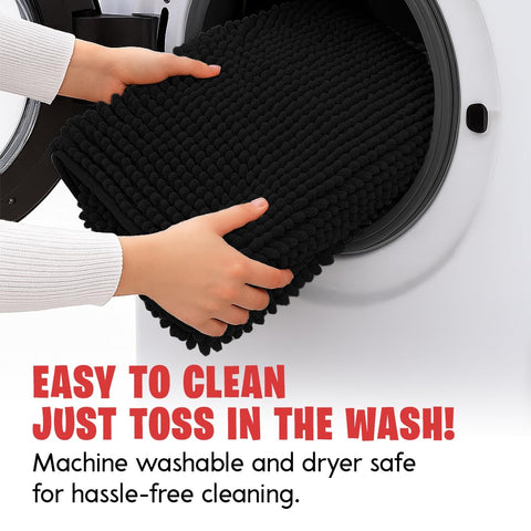MudGuard Mat is machine washable for easy pet mess cleanup.