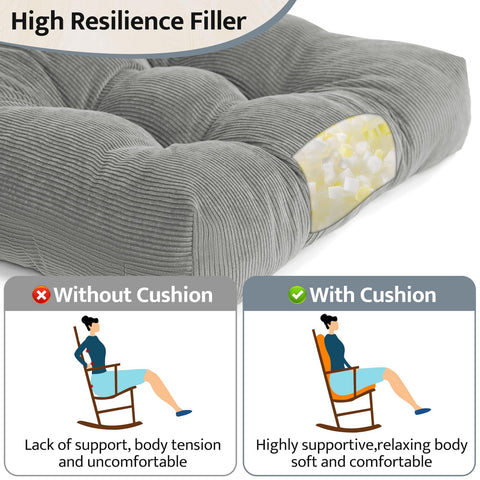 Mudilun Adirondack anti-slip bottom locks position for safe outdoor lounging.
