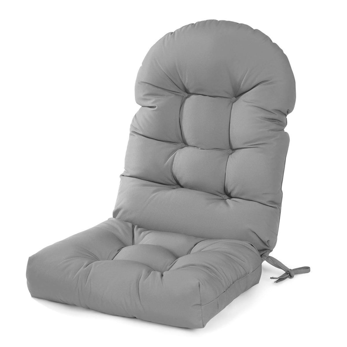 Mudilun Adirondack cushion back view offering supportive comfort for patio lounging.