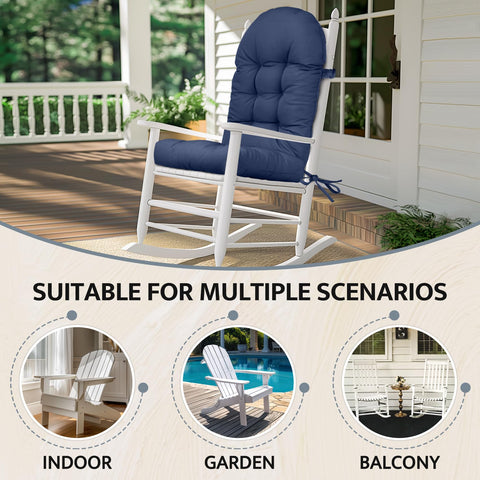 Mudilun Adirondack cushion cleaning-care: partial cleaning and quick air drying.
