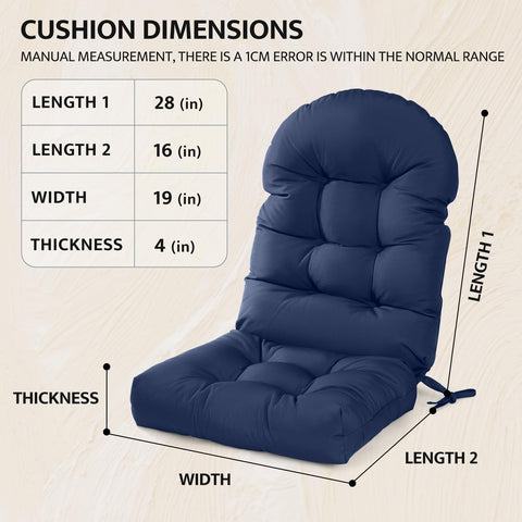 Mudilun Adirondack cushion fabric waterproof: splash-proof and easy to clean outdoors.