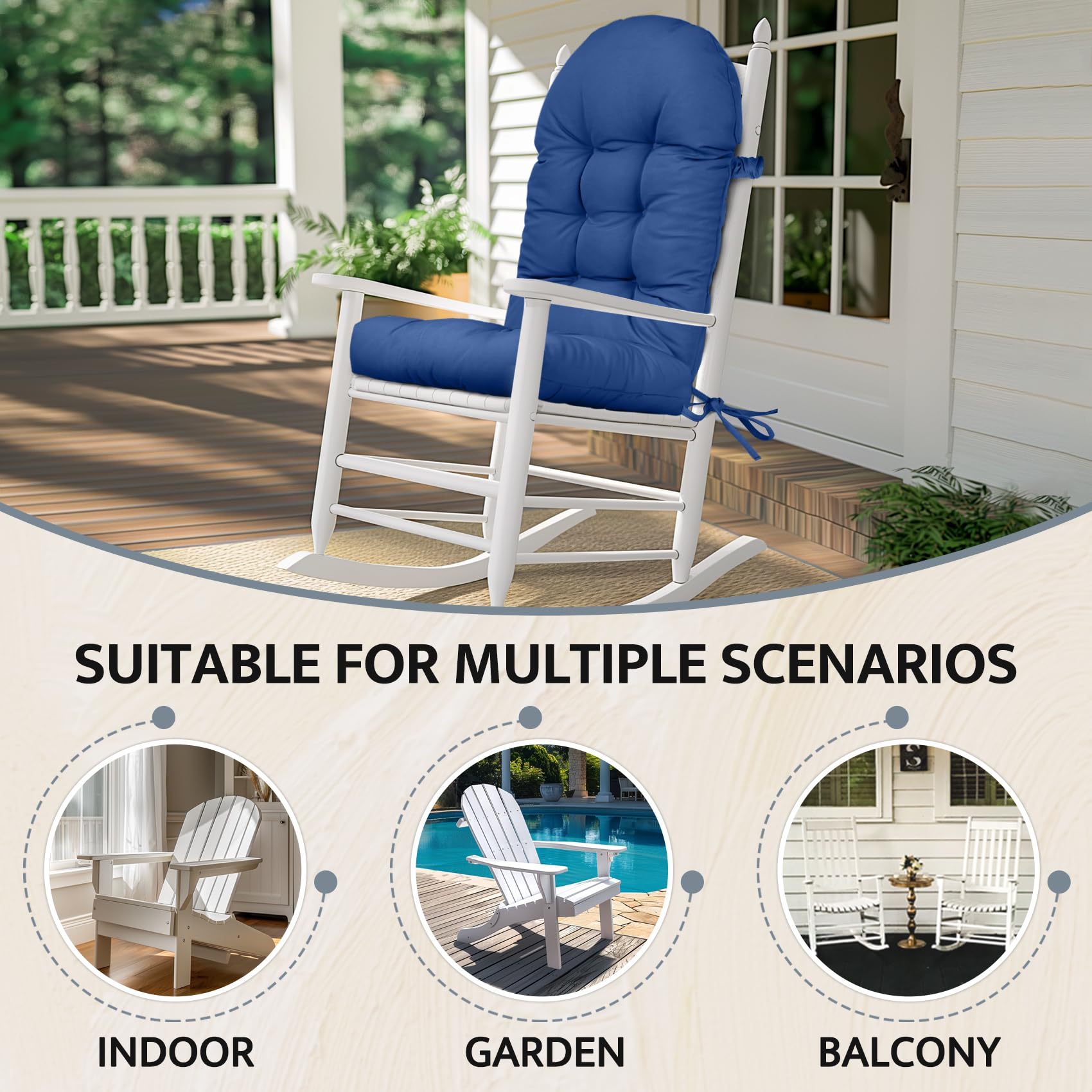 Mudilun fabric detail waterproof surface keeps cushions cleaner outdoors.