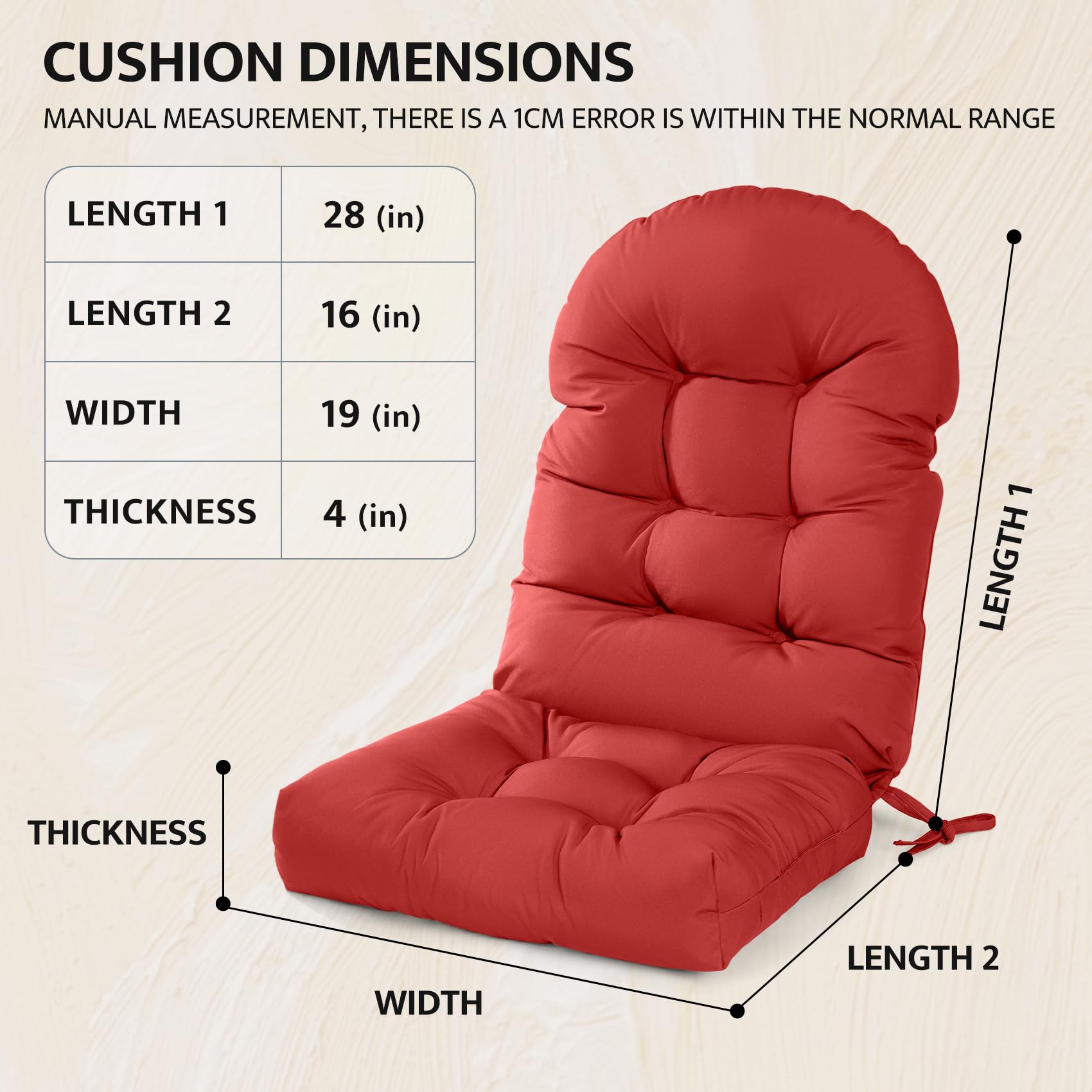Mudilun cushion stitching ensures durability on outdoor gatherings.