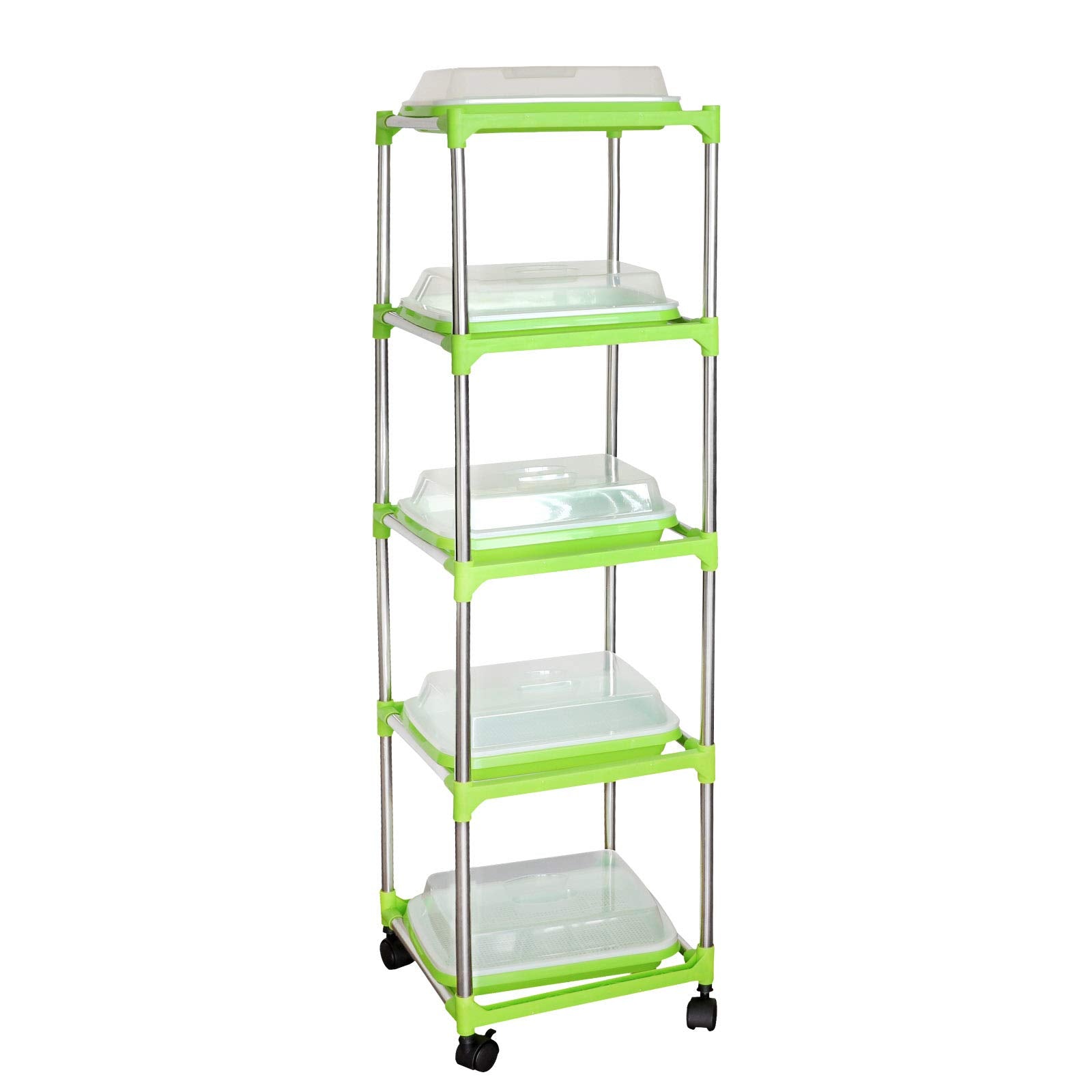 MUDUOBAN 5-layer seed sprouter trays for organized indoor sprouting.