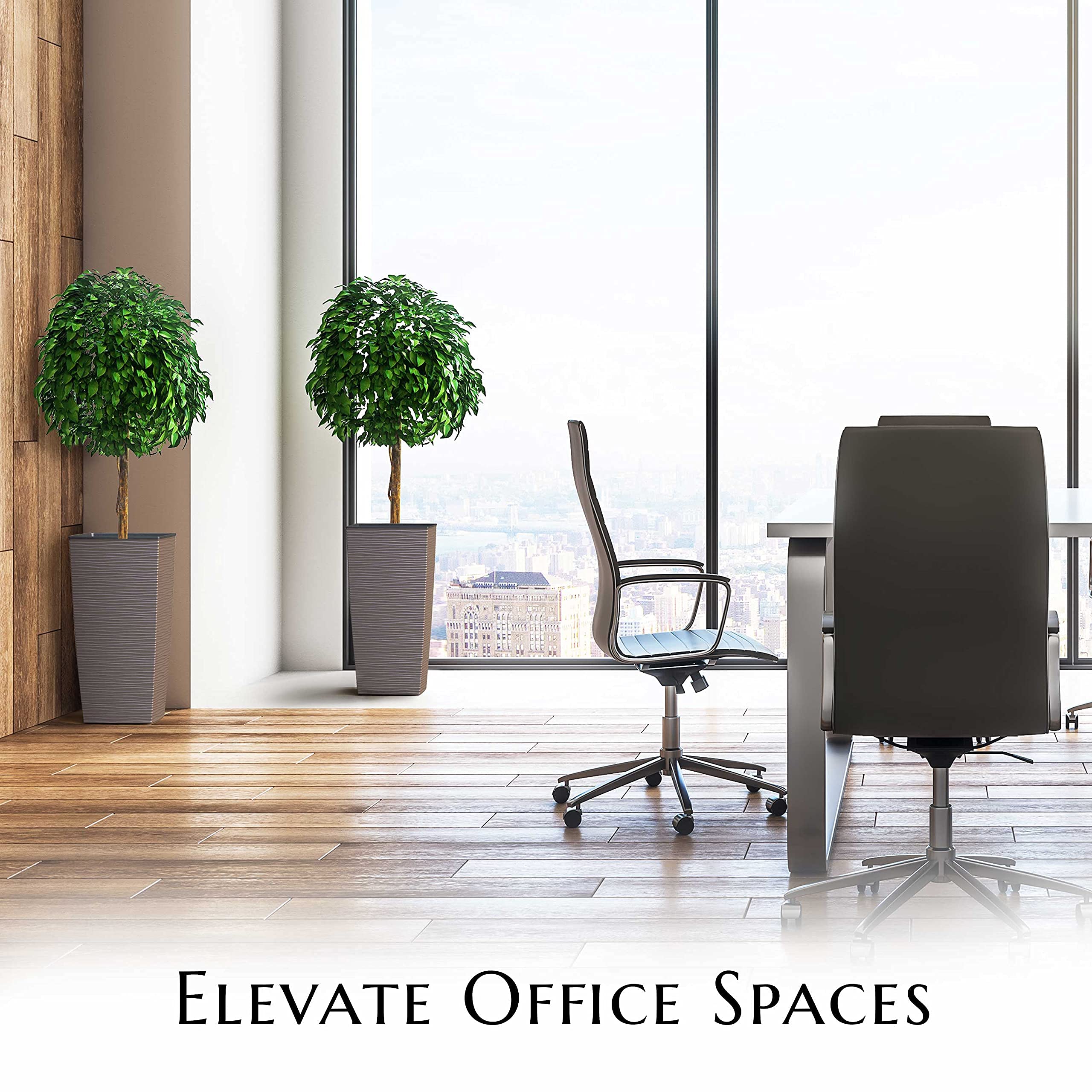 Mueller Janska M-Resin two-piece set elevates spaces with modern height.