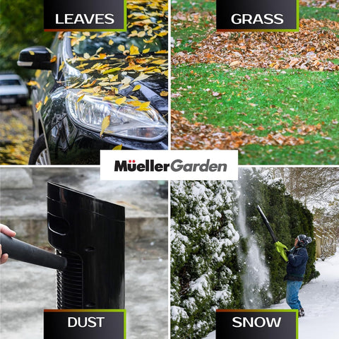 Mueller UltraStorm two-speed settings for versatile tasks