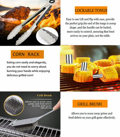 MUJUZE corn holders keep corn steady on the grill