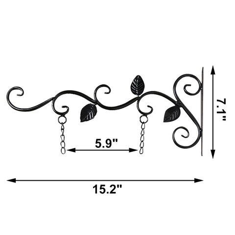 Muka Hanging Sign Bracket side view highlights slim profile for easy wall mounting.