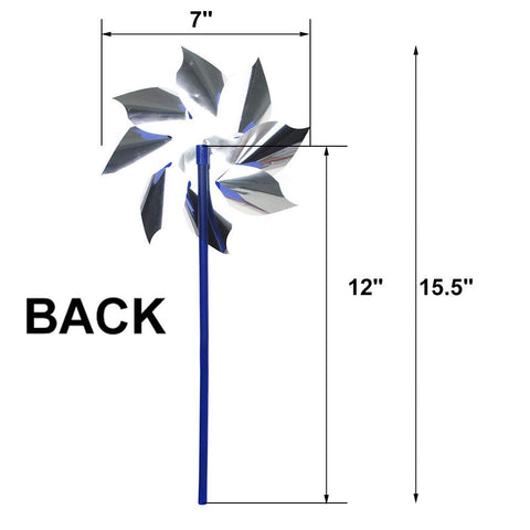 Muka pinwheel is easy to install for quick outdoor fun.