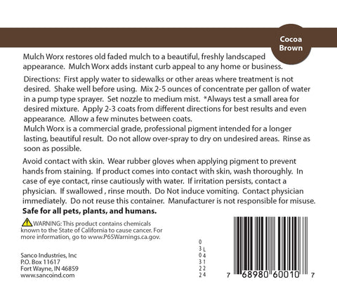 Mulch Worx pet-friendly use during mulch coloring