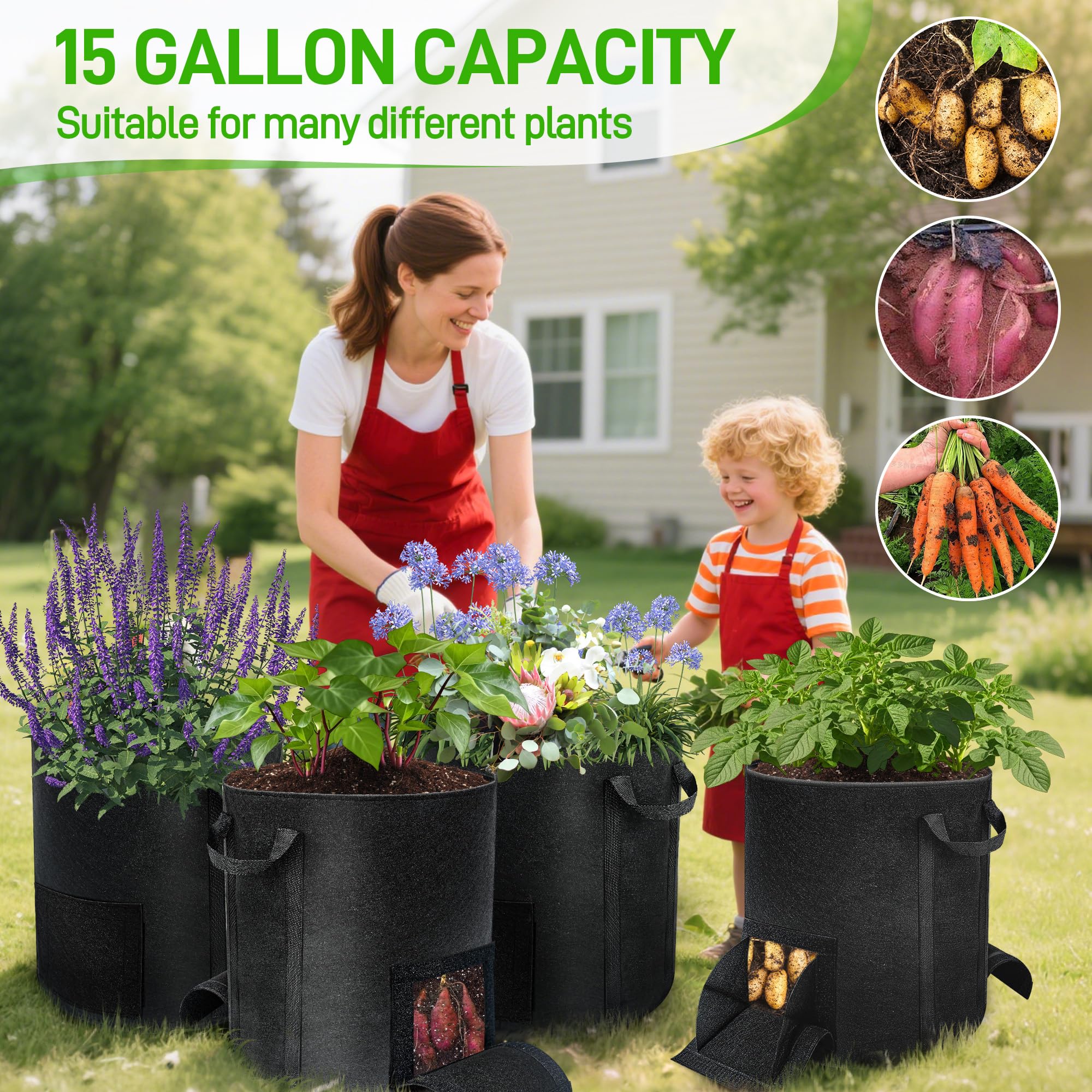 Mulctun grow-anywhere potato bags suited for balconies, patios, and gardens