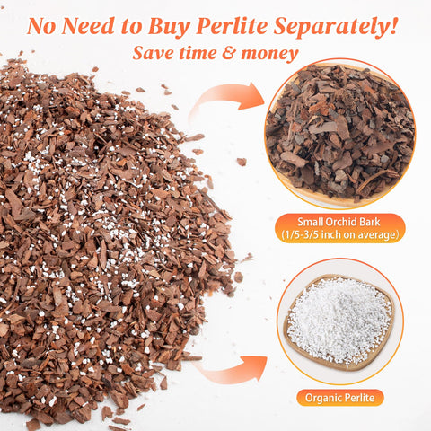Mulctun natural pine bark blend close-up emphasizes porous structure for airflow.