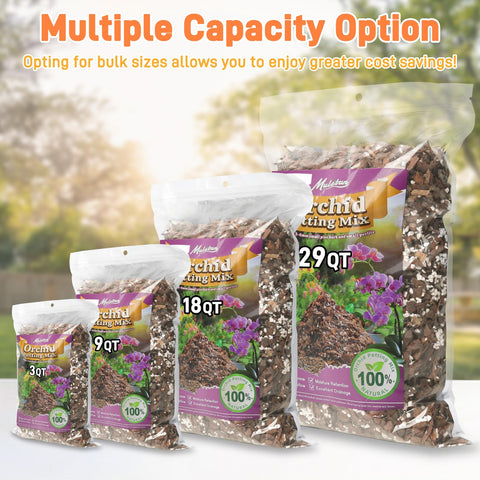 Mulctun mix available in 3QT, 9QT, 18QT, and 29QT sizes.
