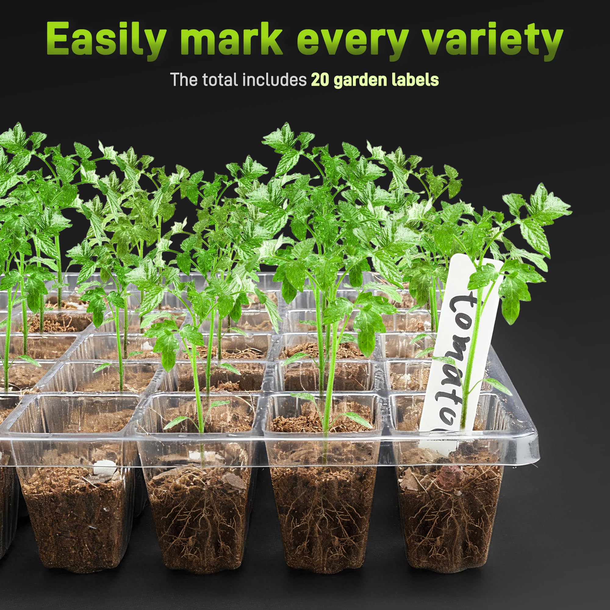 Mulctun plant markers help organize seedling tracking