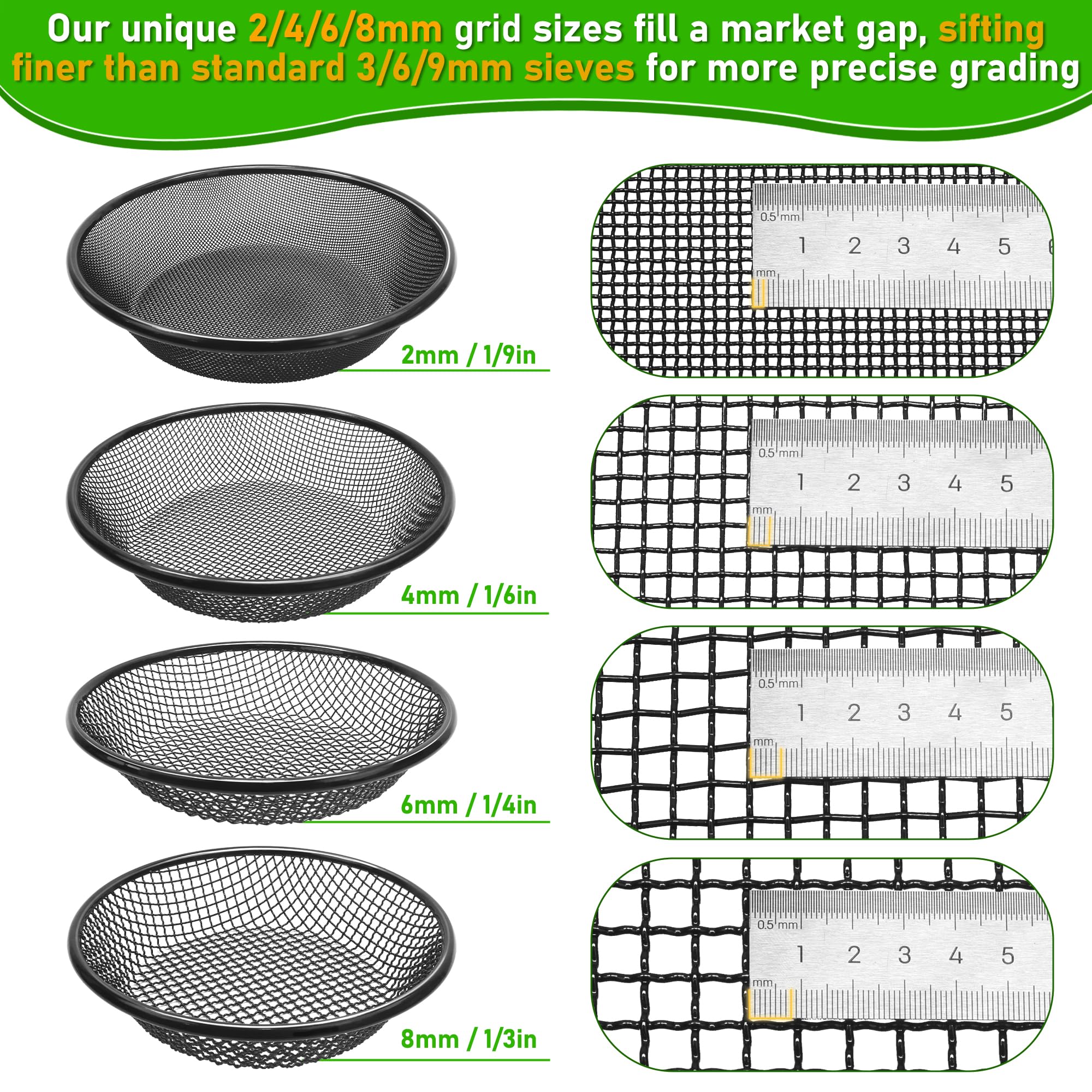 Mulctun 4mm mesh screen suitable for medium soil and gravel screening