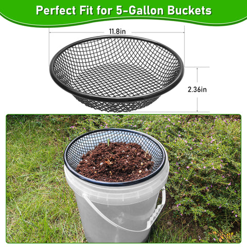 Mulctun 6mm mesh screen for larger debris separation during sifting