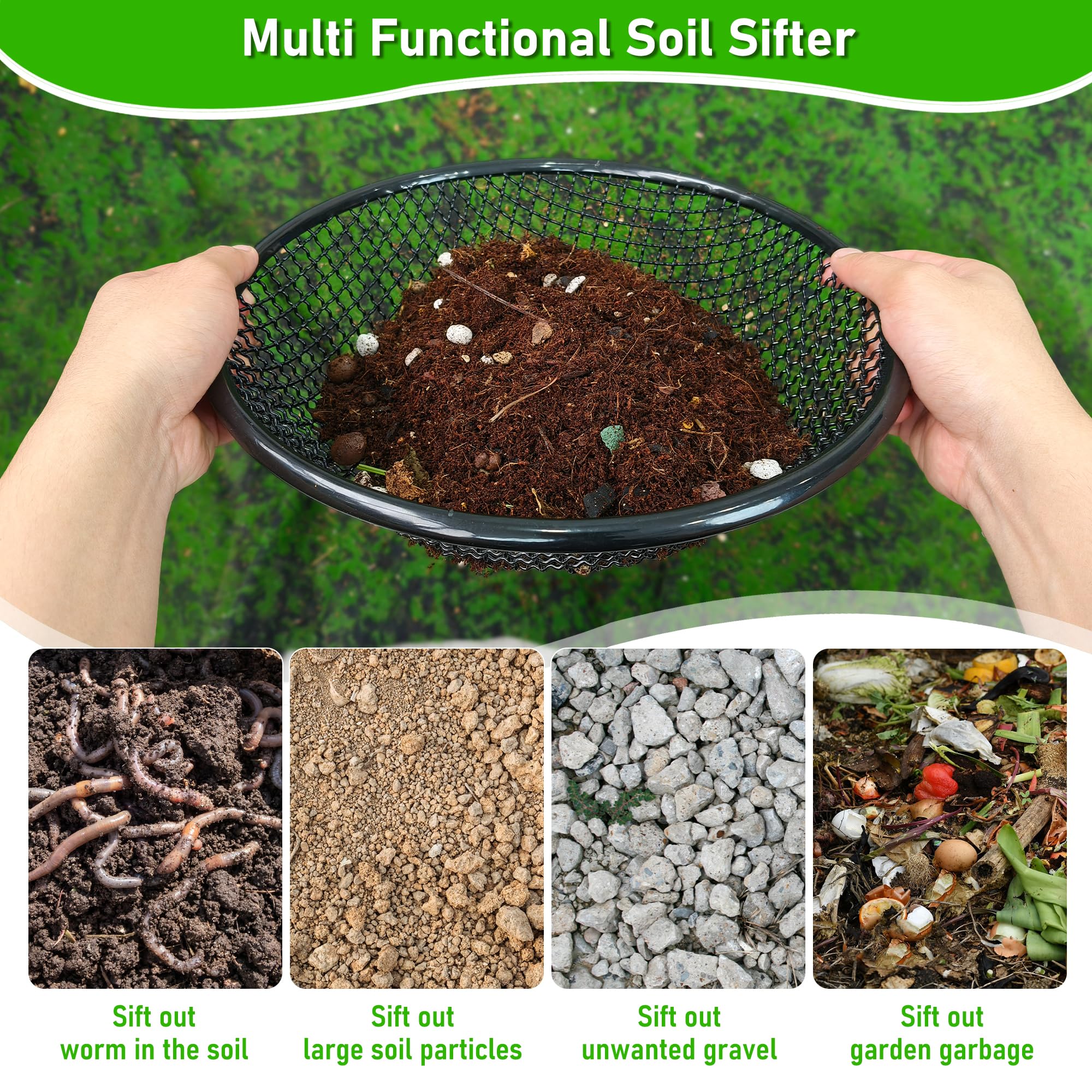 Mulctun 8mm mesh screen for coarse screening and faster passes