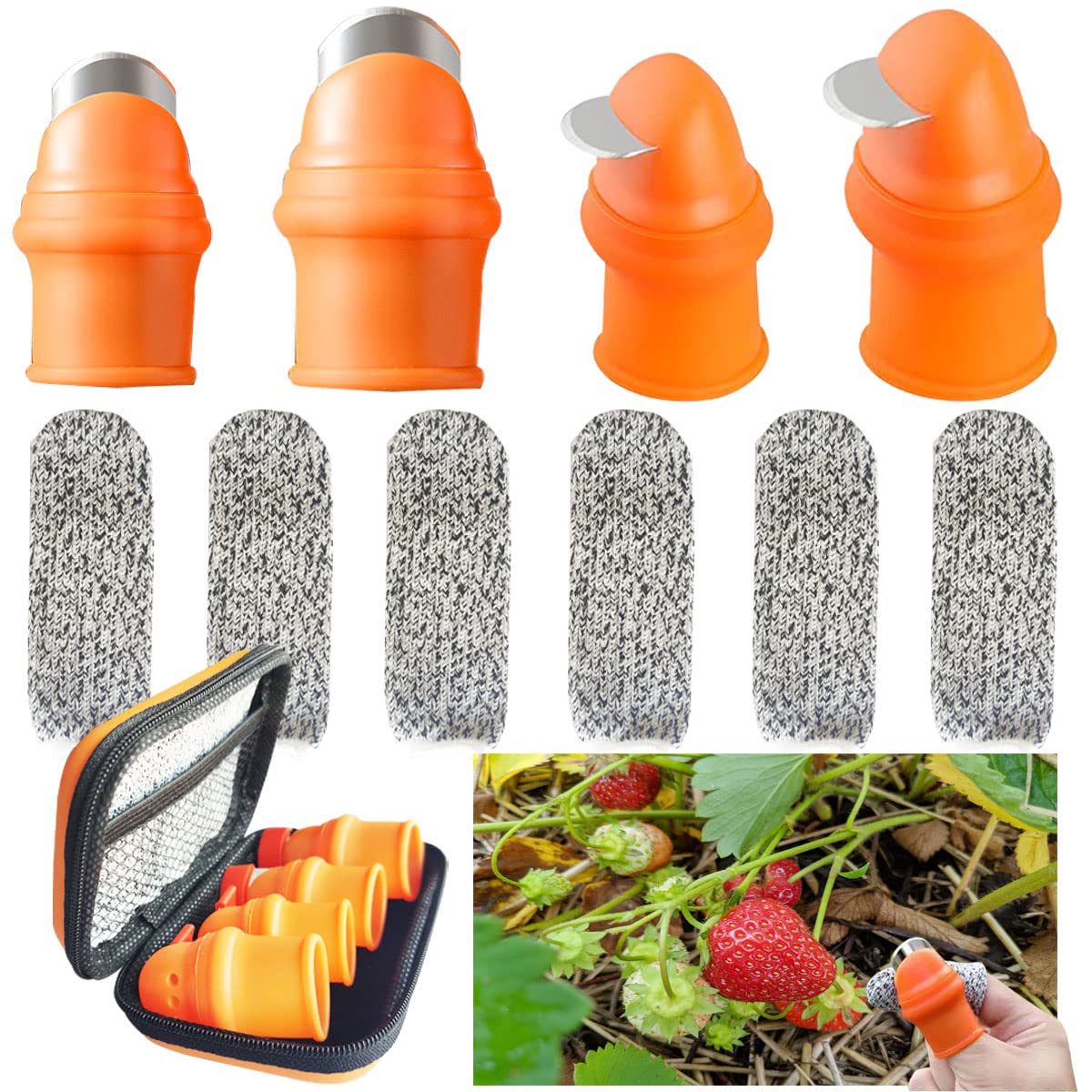 Mulenn garden silicone thumb knife in packaging for safe, portable harvest.