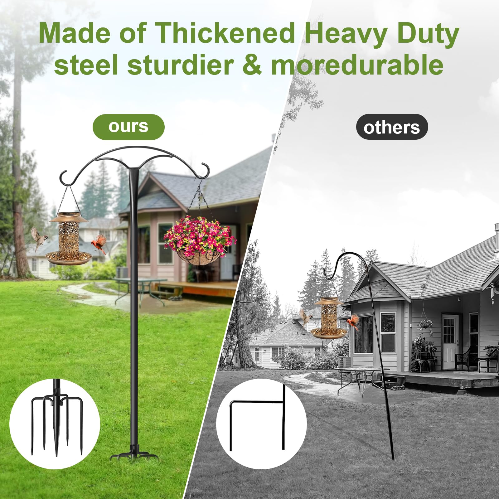 MuliVid quick-twist poles enable easy assembly and disassembly.