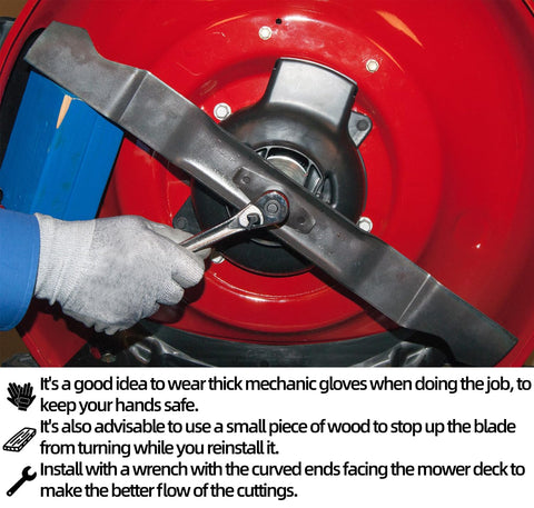 Multisland 42in deck blade optimized for clean, even cut quality.