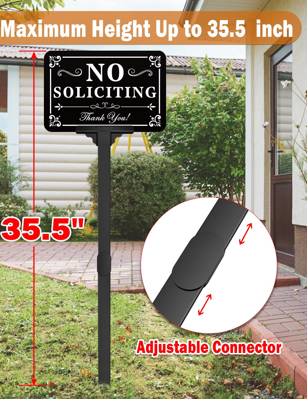 multiwins adjustable height connector shows versatile placement for doorways, porches, and yards