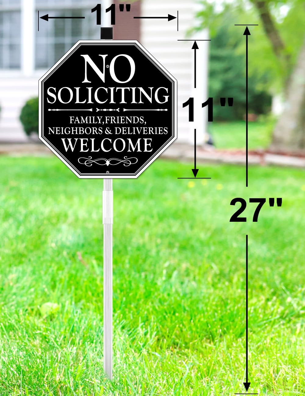Multiwins all-weather aluminum – durable sign withstands rain, sun, and wind.