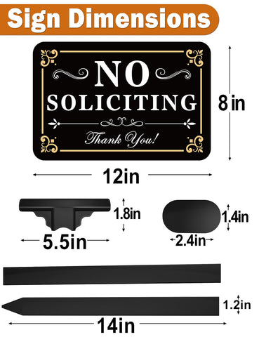Multiwins no soliciting sign ideal for front doors, yards, and storefront entries.