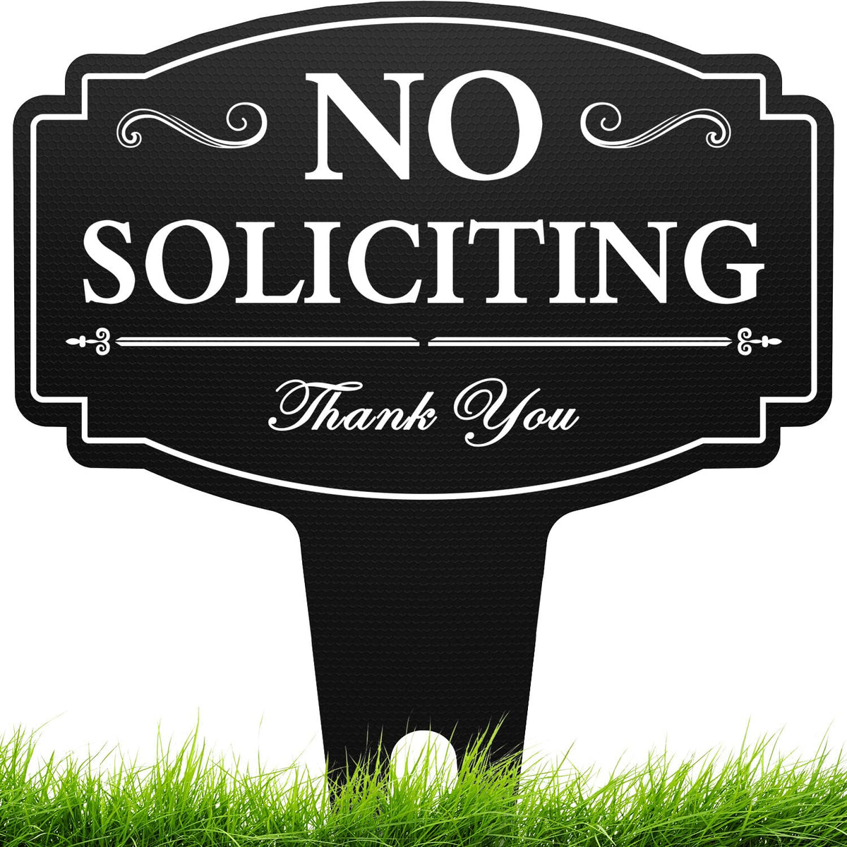 Multiwins No Soliciting Sign for house, 14x11, durable and weather-ready.
