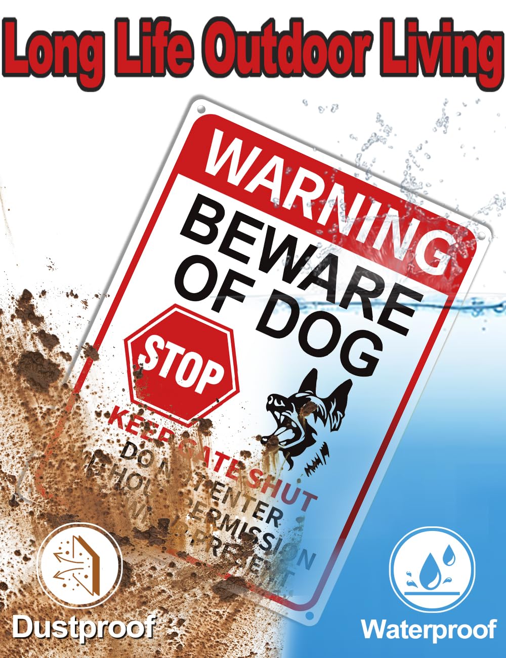 Multiwins durable outdoor sign withstands weather and UV exposure