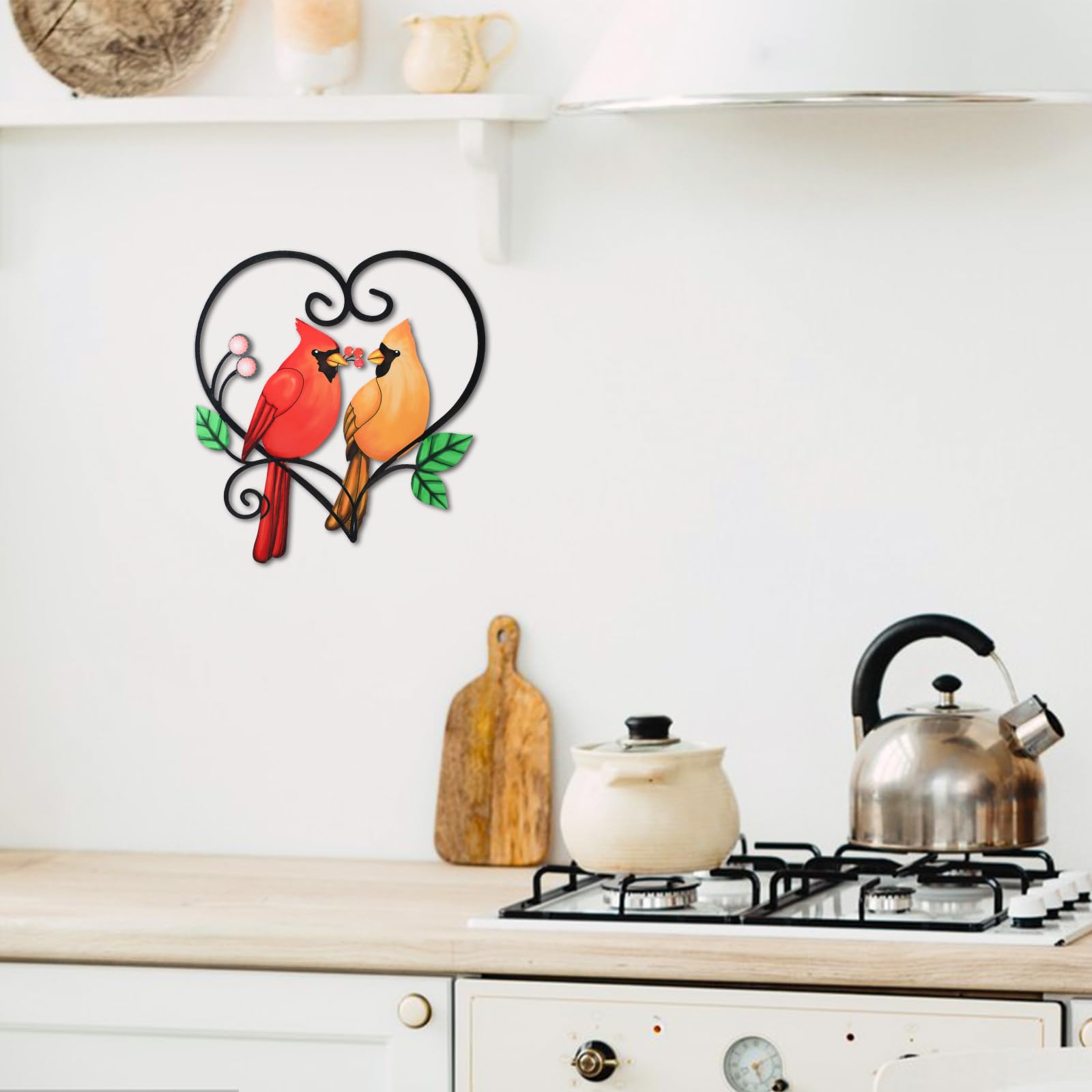 MUMTOP 13.26-inch cardinal sculpture adds focal point to living spaces.