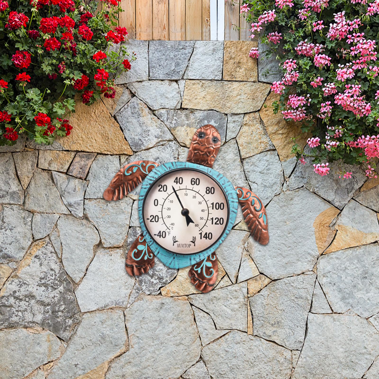 MUMTOP garden-to-living-space thermometer suited for outdoor and indoor spots.