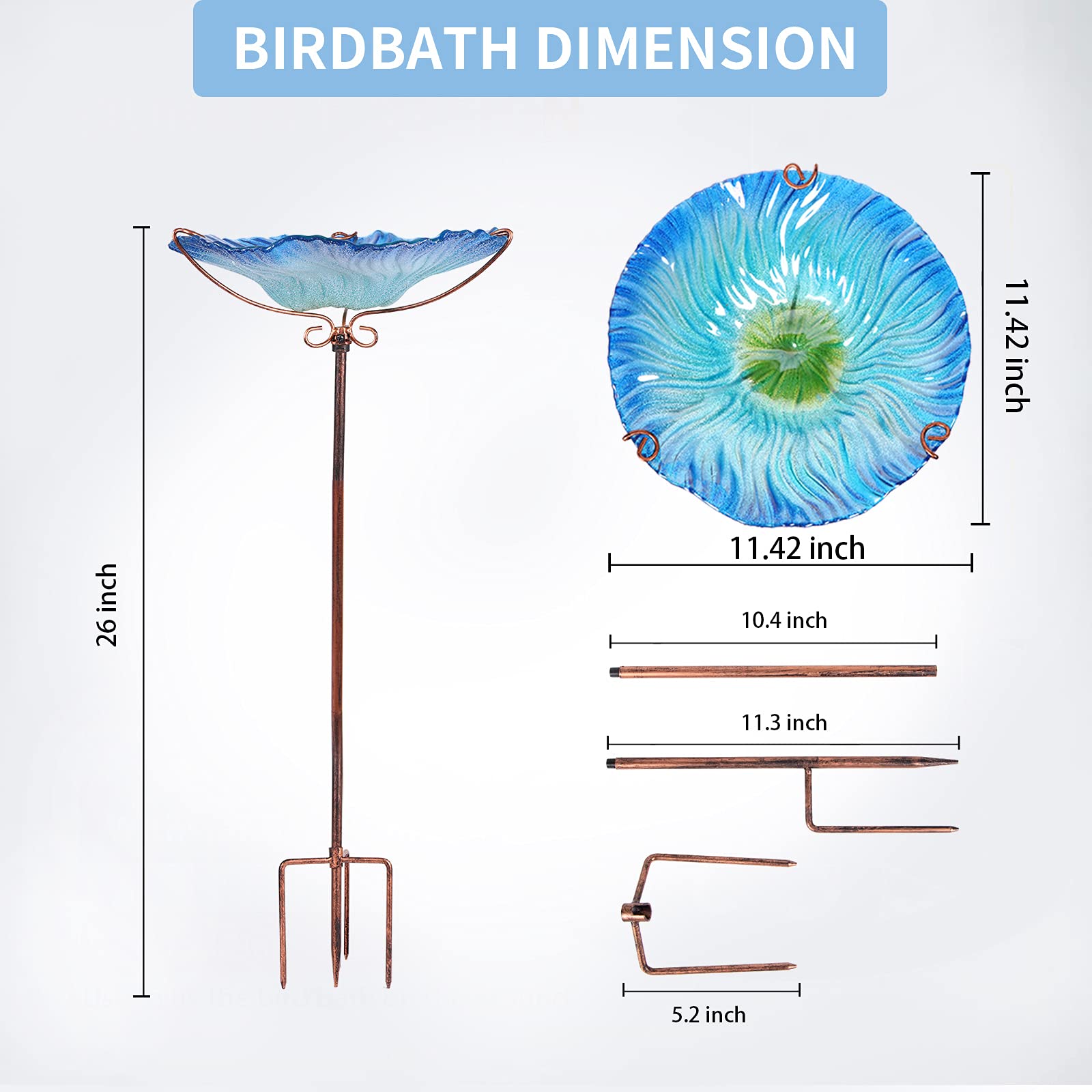 MUMTOP handmade glass bowl with pattern adds decorative appeal