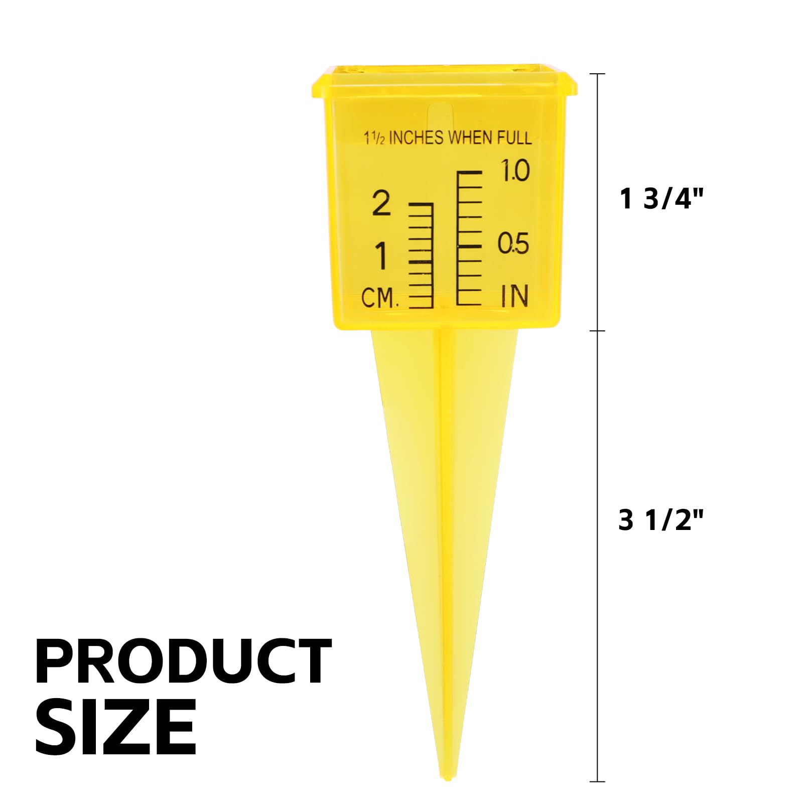 MUMTOP rain gauge post-insert design for simple ground placement
