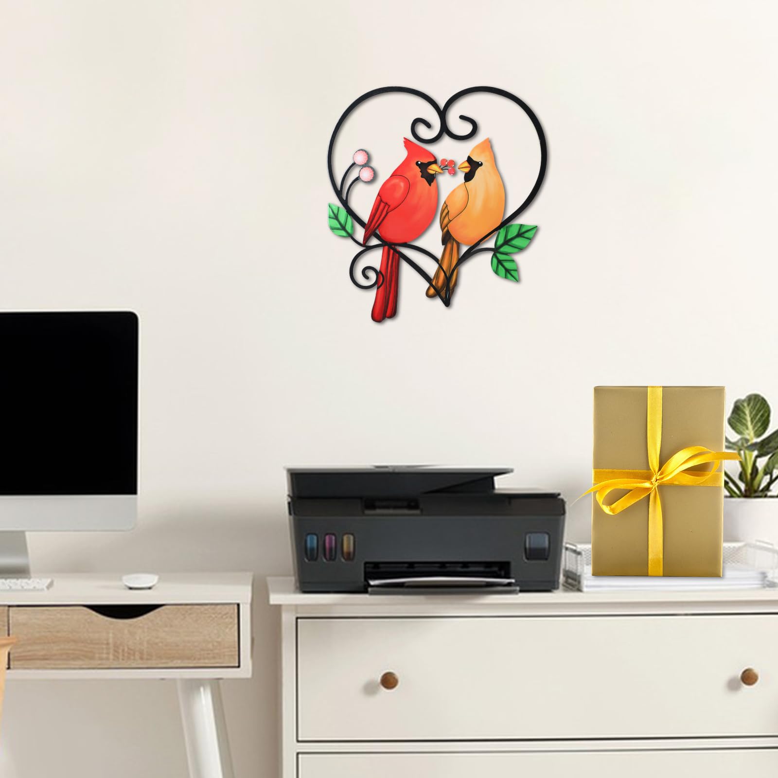 MUMTOP valentines-day gift idea, a charming cardinal wall decor for bird lovers.
