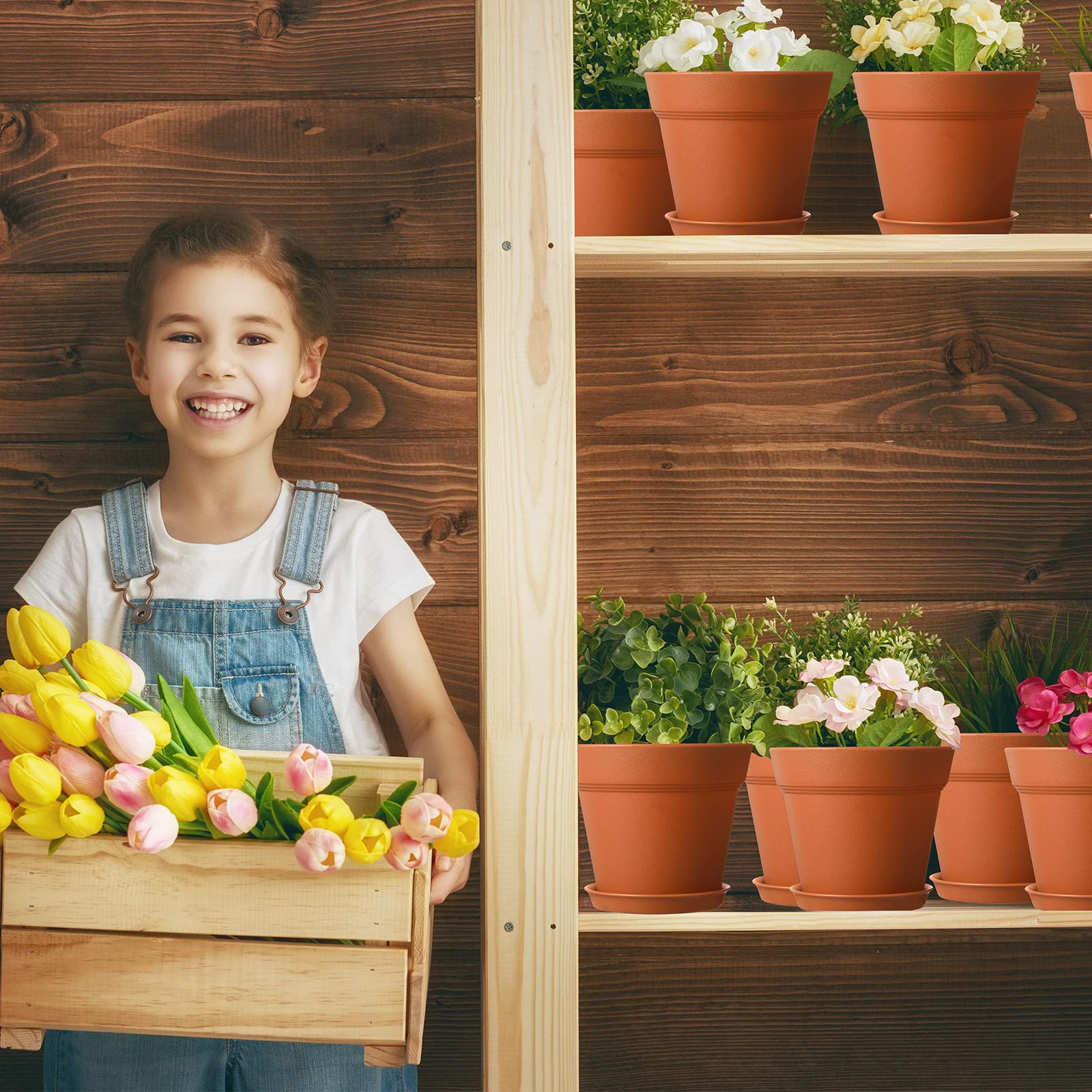Mumufy bulk 54-pack keeps planting organized for projects, gifting, or classroom setups.