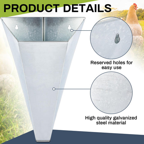 Mumufy durable galvanized steel cone resists rust and heat for longevity