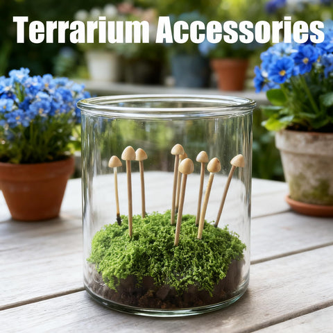 Mumutie DIY miniature craft mushrooms, resin clay, for creative projects.