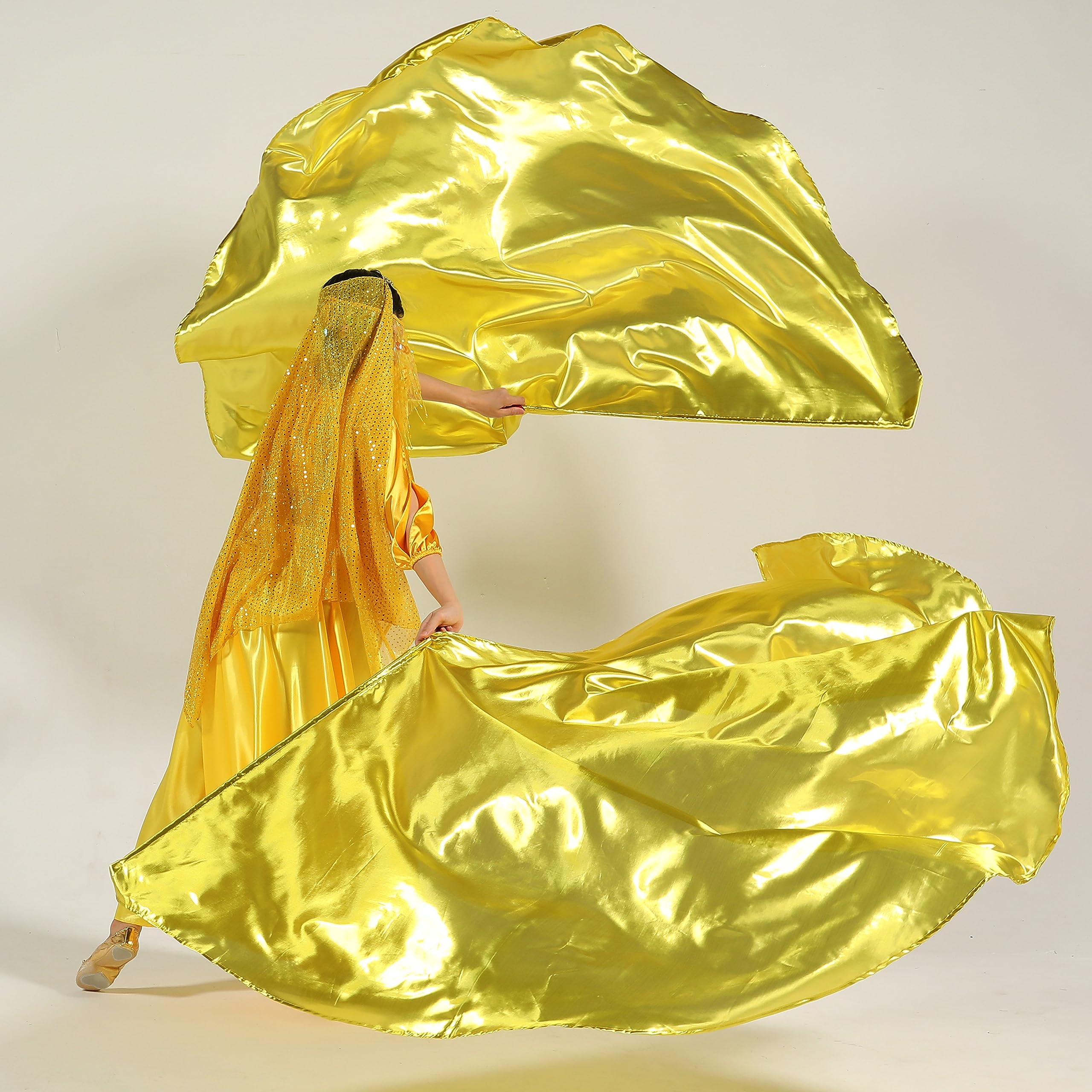 MUNAFIE Gold Worship Flags colors close-up reveals rich, eye-catching fabrics.