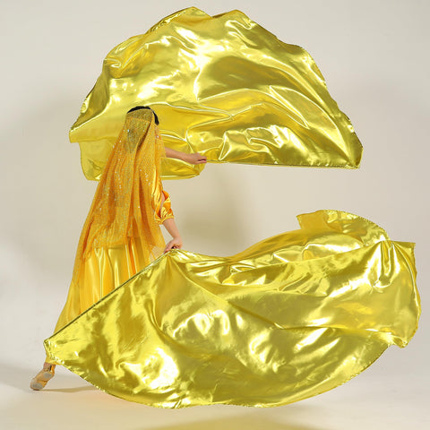 MUNAFIE Gold Worship Flags colors close-up reveals rich, eye-catching fabrics.