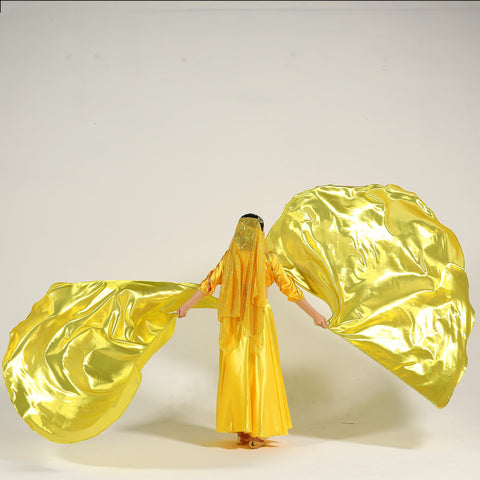 MUNAFIE Gold Worship Flags durable materials ensure lasting worship equipment.