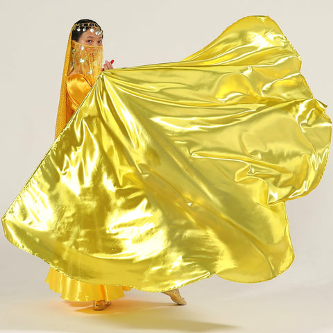 MUNAFIE Gold Worship Flags sturdy rods provide comfortable grip during dances.